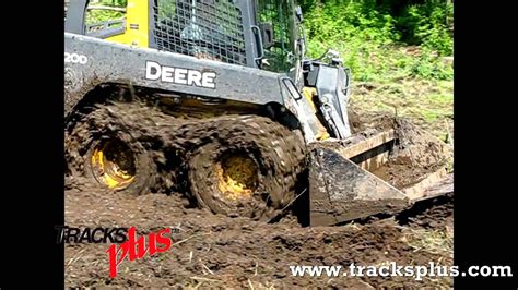 can you use a skid steer in mud|skid steer tracks stuck.